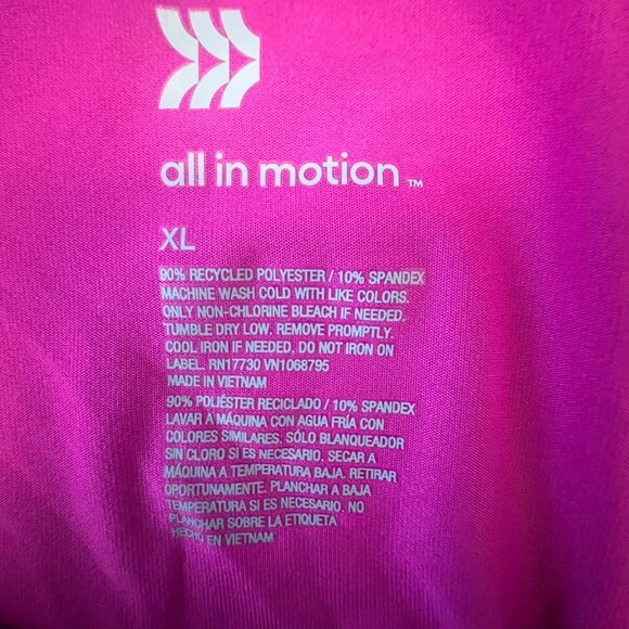 All In Motion Men's‎ Polo Shirt XL,  Fuchsia - Picture 6 of 9
